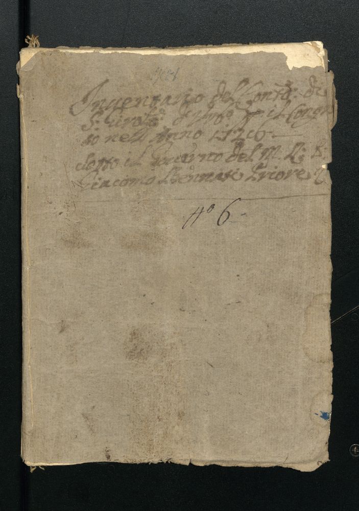 176 - 003 c : Inventario de mobili et altro del Convento di San Girolamo di Urbino fatto nel mese di dell'anno del Signore 1728