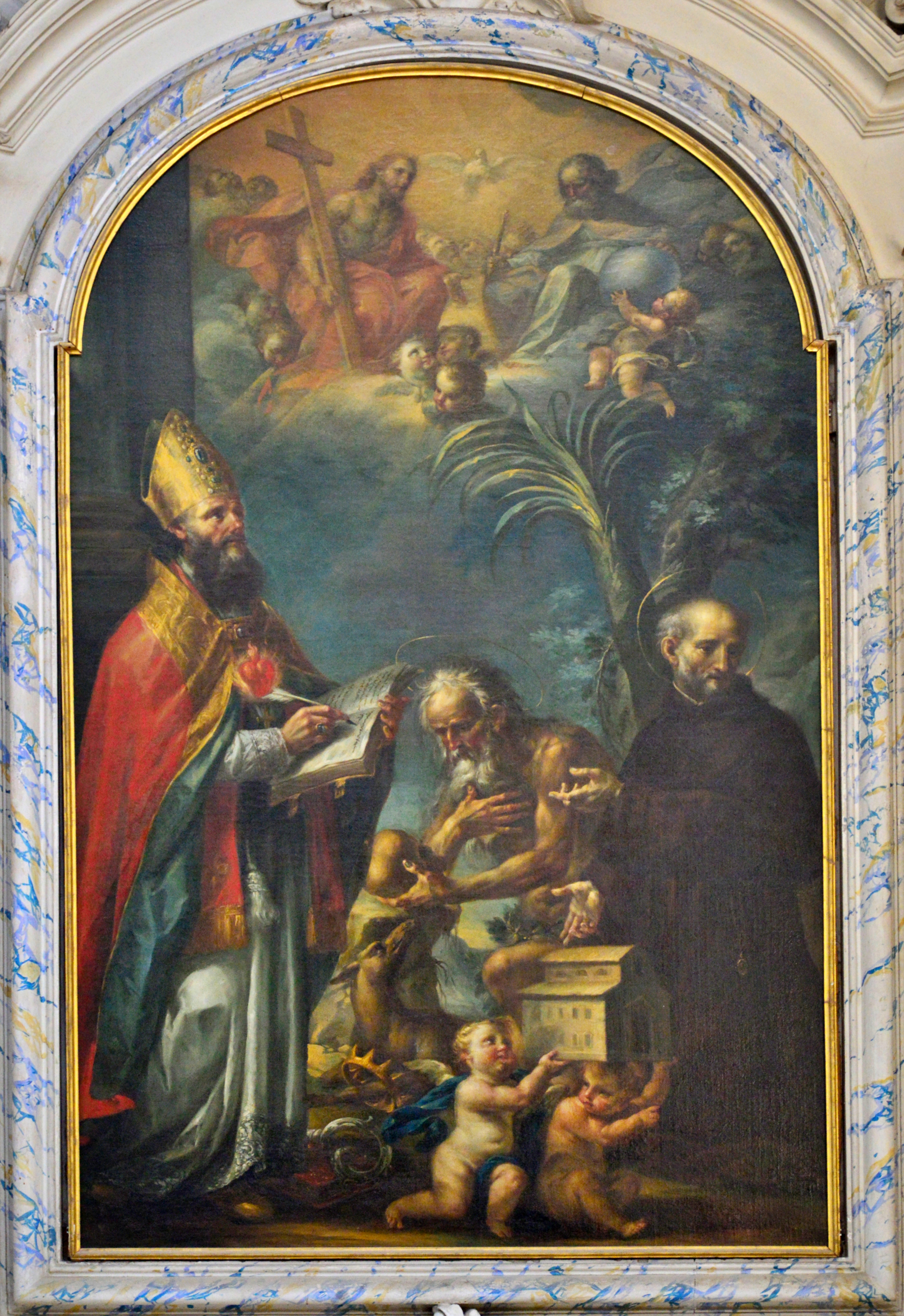 Trinità, Sant'Agostino, Sant'Onofrio e il Beato Nicola da Forca Palena